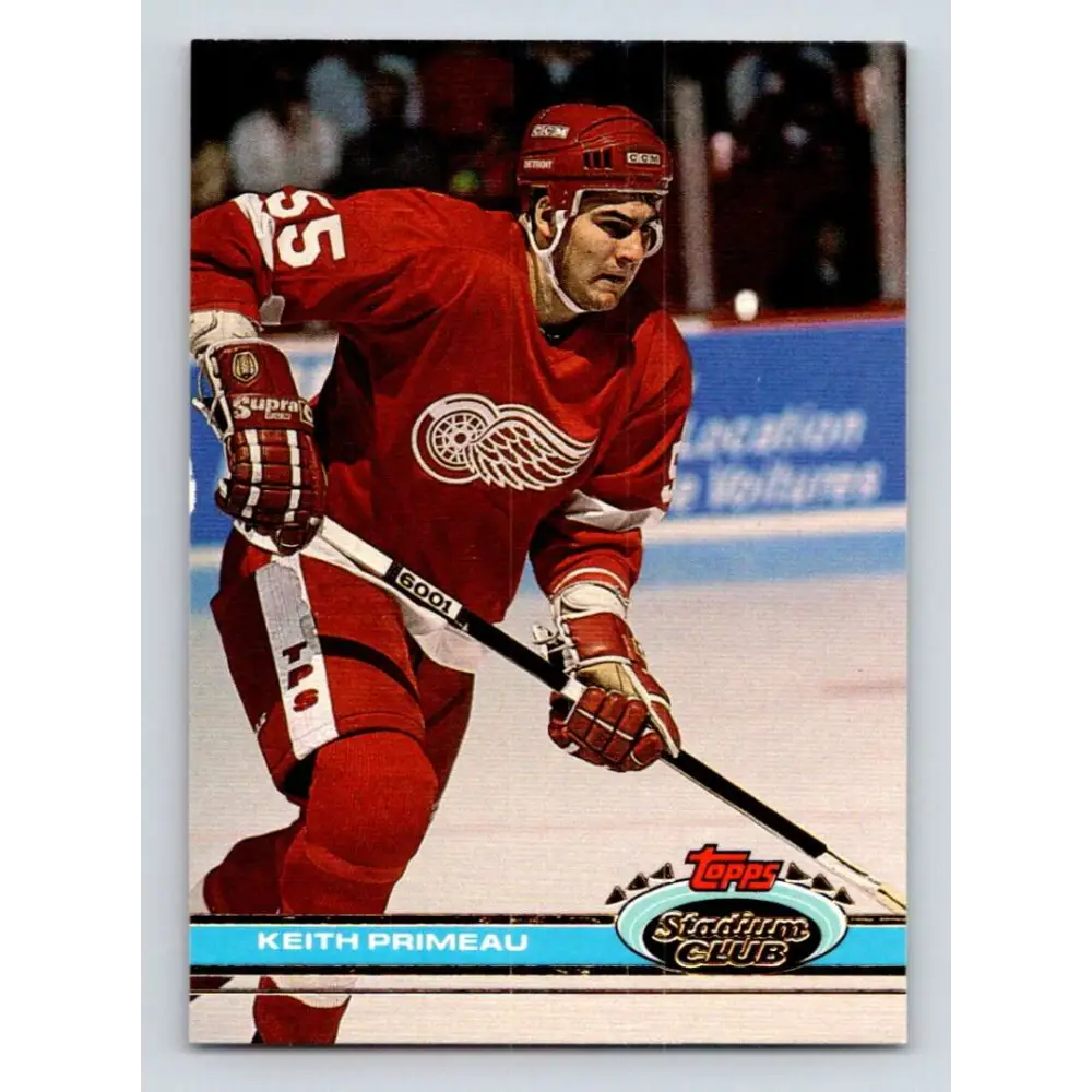 1991-92 Topps Stadium Club #305 Keith Primeau NM-MT Detroit Red Wings Hockey Card Image 1