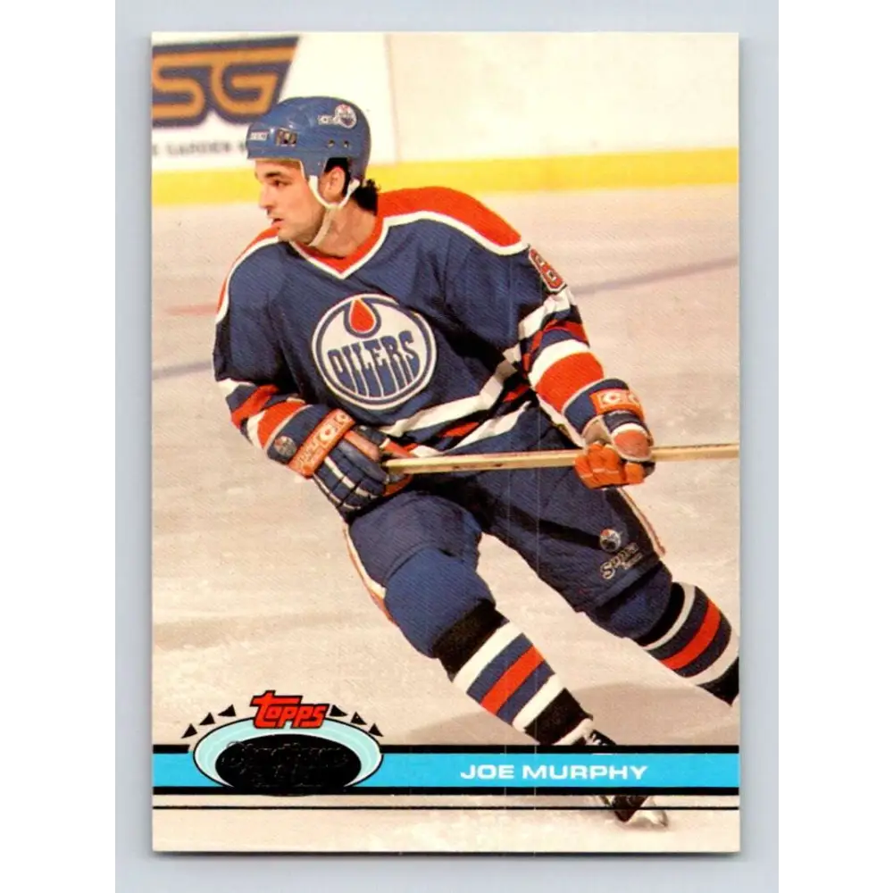 1991-92 Topps Stadium Club #313 Joe Murphy NM-MT Edmonton Oilers Hockey Card Image 1
