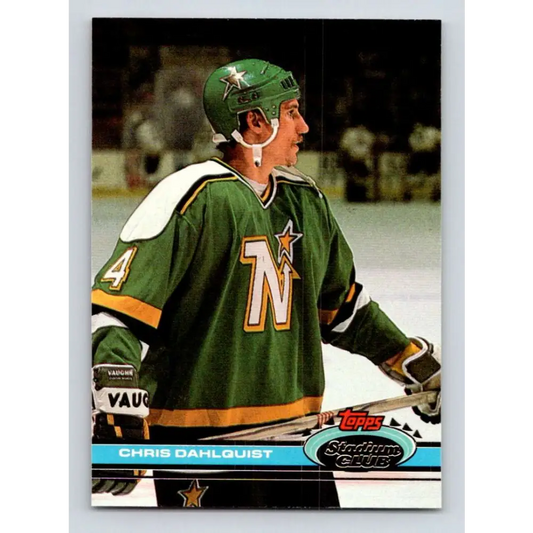 1991-92 Topps Stadium Club #314 Chris Dahlquist NM-MT Minnesota North Stars Hockey Card Image 1