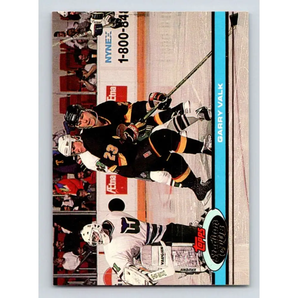 1991-92 Topps Stadium Club #318 Garry Valk NM-MT Vancouver Canucks Hockey Card Image 1