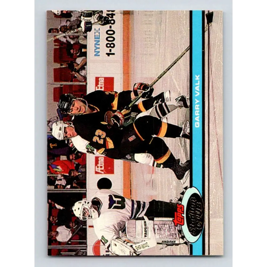 1991-92 Topps Stadium Club #318 Garry Valk NM-MT Vancouver Canucks Hockey Card Image 1