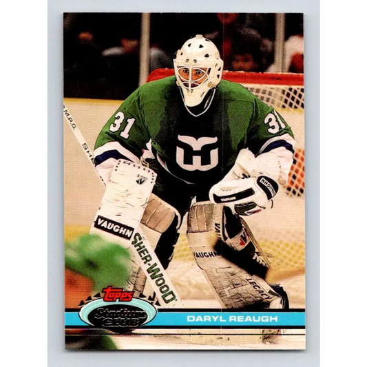 1991-92 Topps Stadium Club #326 Daryl Reaugh NM-MT Hartford Whalers Hockey Card Image 1