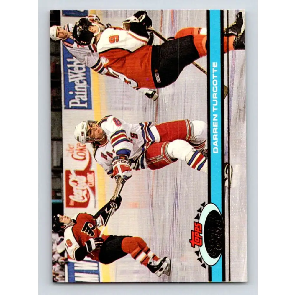 1991-92 Topps Stadium Club #346 Darren Turcotte NM-MT New York Rangers Hockey Card Image 1