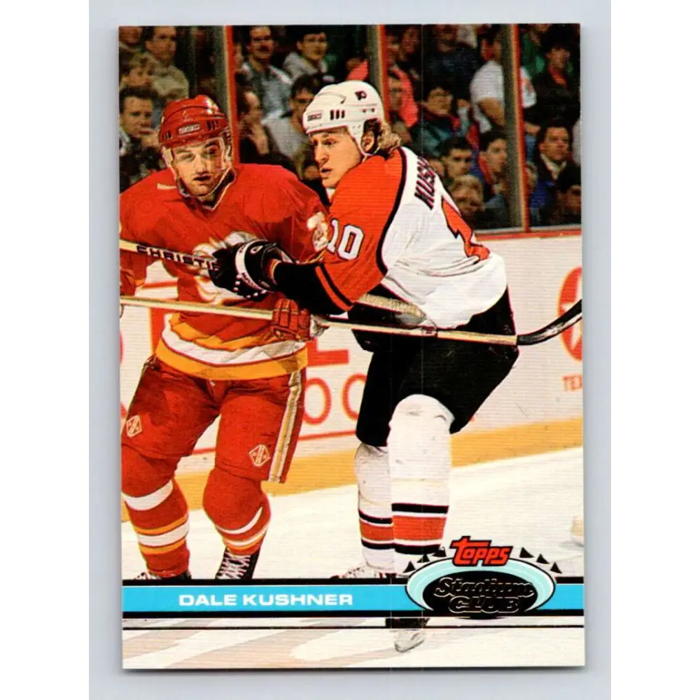 1991-92 Topps Stadium Club #349 Dale Kushner NM-MT Philadelphia Flyers Hockey Card Image 1