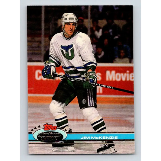 1991-92 Topps Stadium Club #354 Jim McKenzie NM-MT Hartford Whalers Hockey Card Image 1