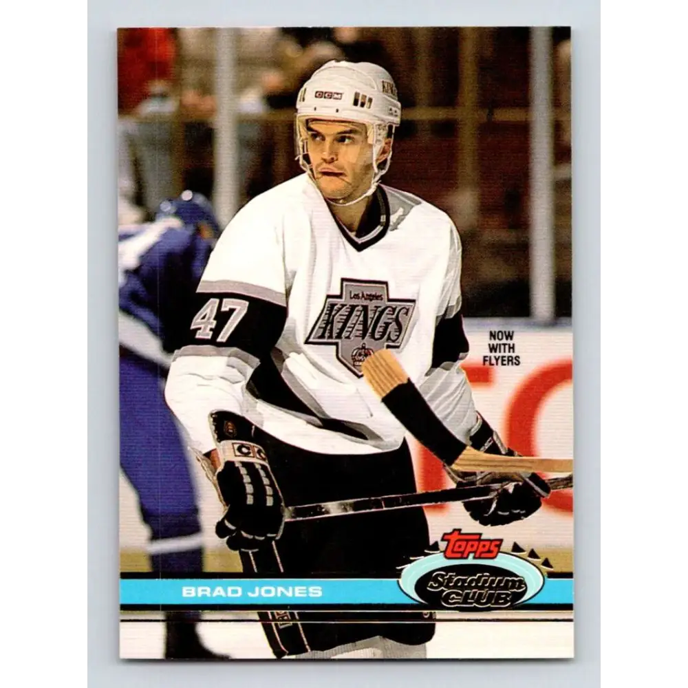 1991-92 Topps Stadium Club #368 Brad Jones NM-MT Philadelphia Flyers Hockey Card Image 1