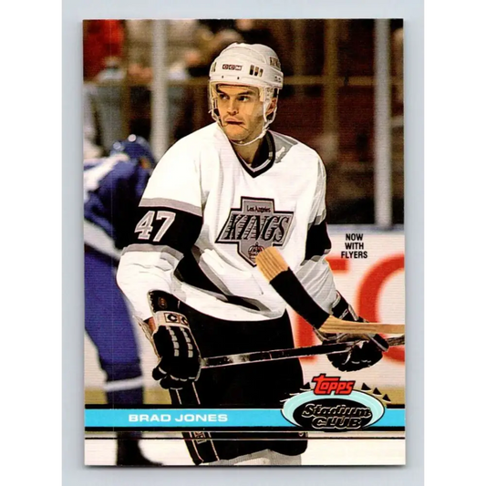 1991-92 Topps Stadium Club #368 Brad Jones NM-MT Philadelphia Flyers Hockey Card Image 1