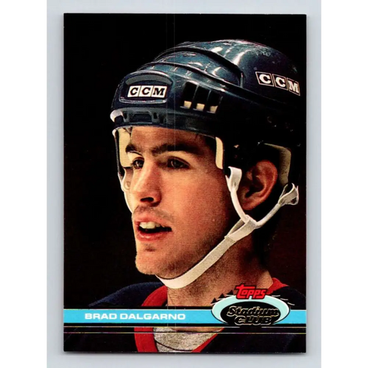 1991-92 Topps Stadium Club #371 Brad Dalgarno NM-MT New York Islanders Hockey Card Image 1