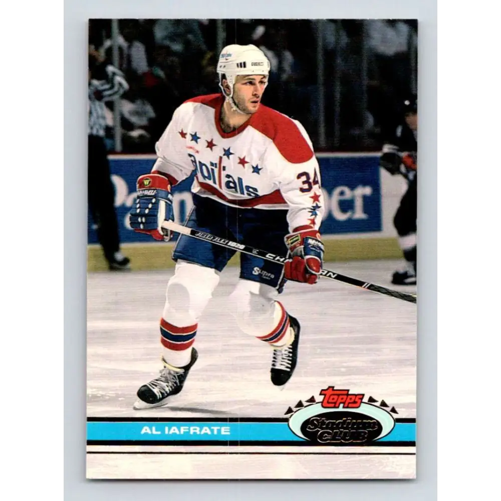1991-92 Topps Stadium Club #372 Al Iafrate NM-MT Washington Capitals Hockey Card Image 1