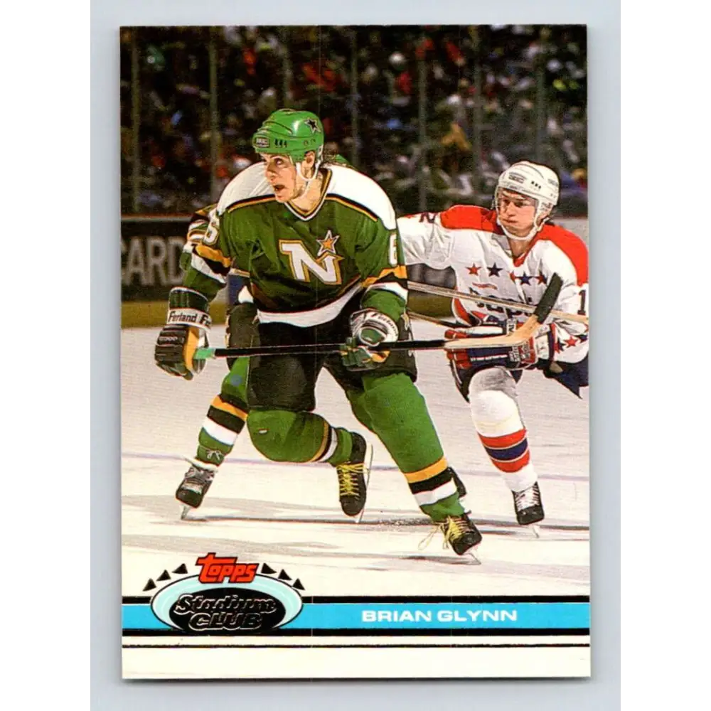 1991-92 Topps Stadium Club #388 Brian Glynn NM-MT Minnesota North Stars Hockey Card Image 1