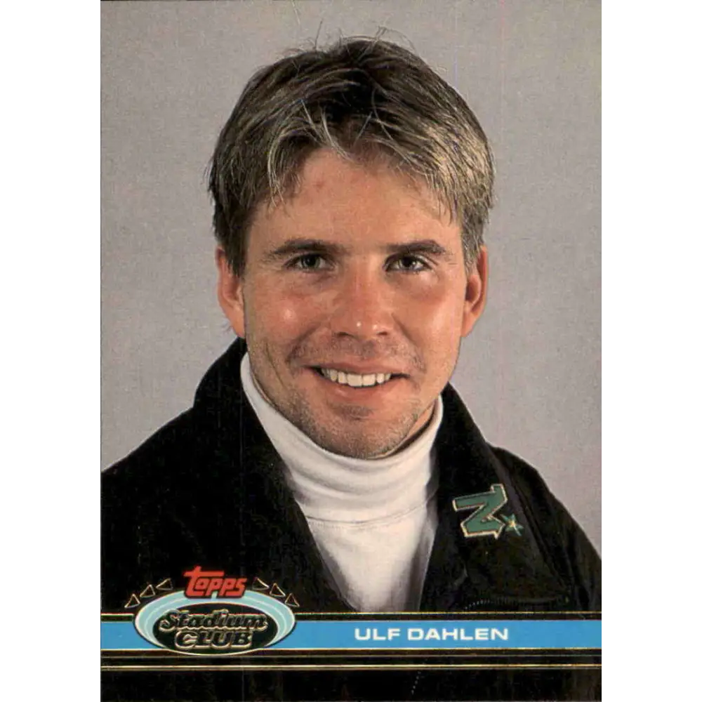 1991-92 Topps Stadium Club #55 Ulf Dahlen NM-MT Minnesota North Stars Hockey Card Image 1