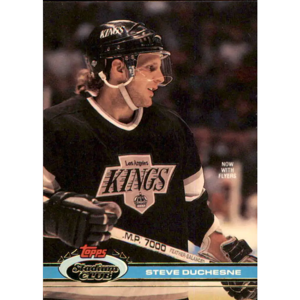 1991-92 Topps Stadium Club #58 Steve Duchesne NM-MT Philadelphia Flyers Hockey Card Image 1