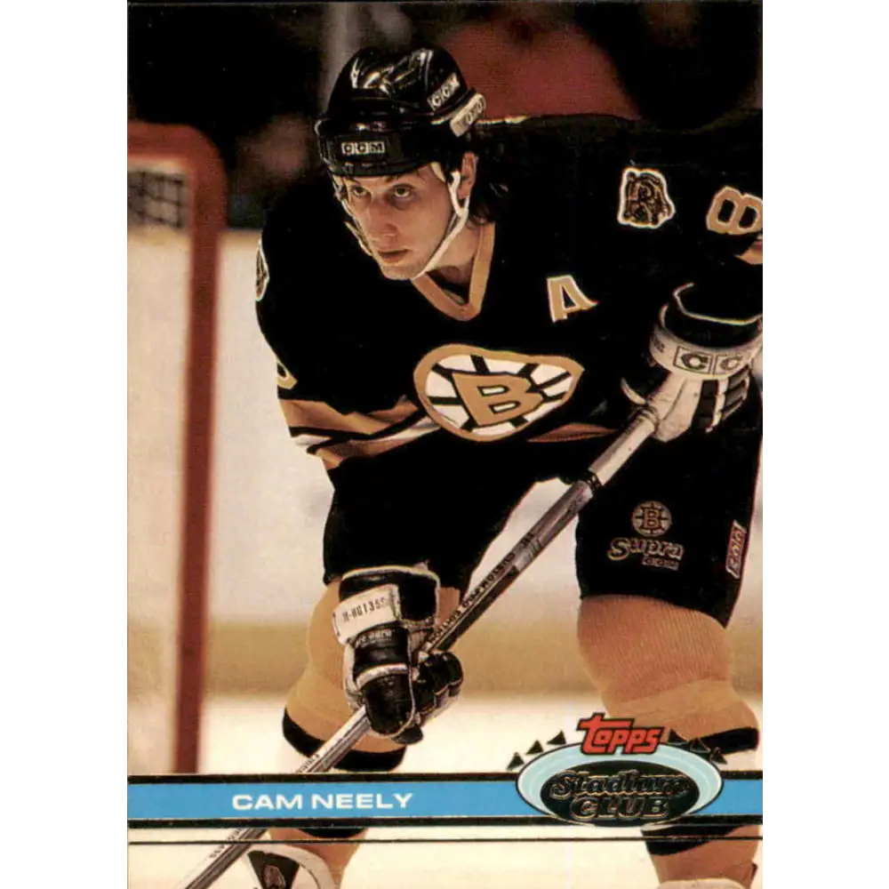 1991-92 Topps Stadium Club #64 Cam Neely NM-MT Boston Bruins Hockey Card Image 1