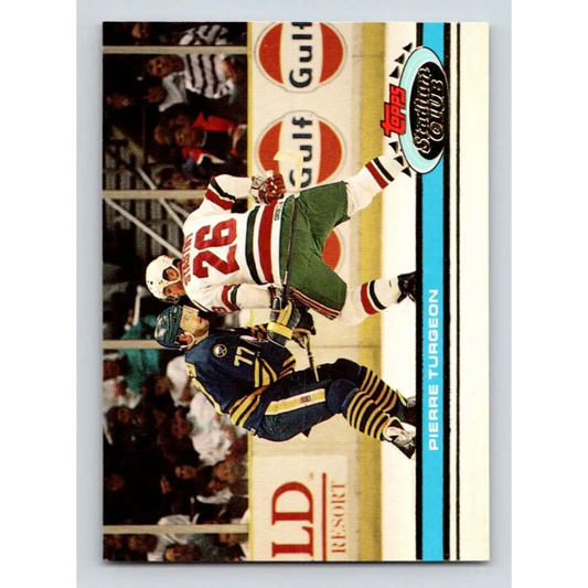 1991-92 Topps Stadium Club #77 Pierre Turgeon NM-MT New York Islanders Hockey Card Image 1