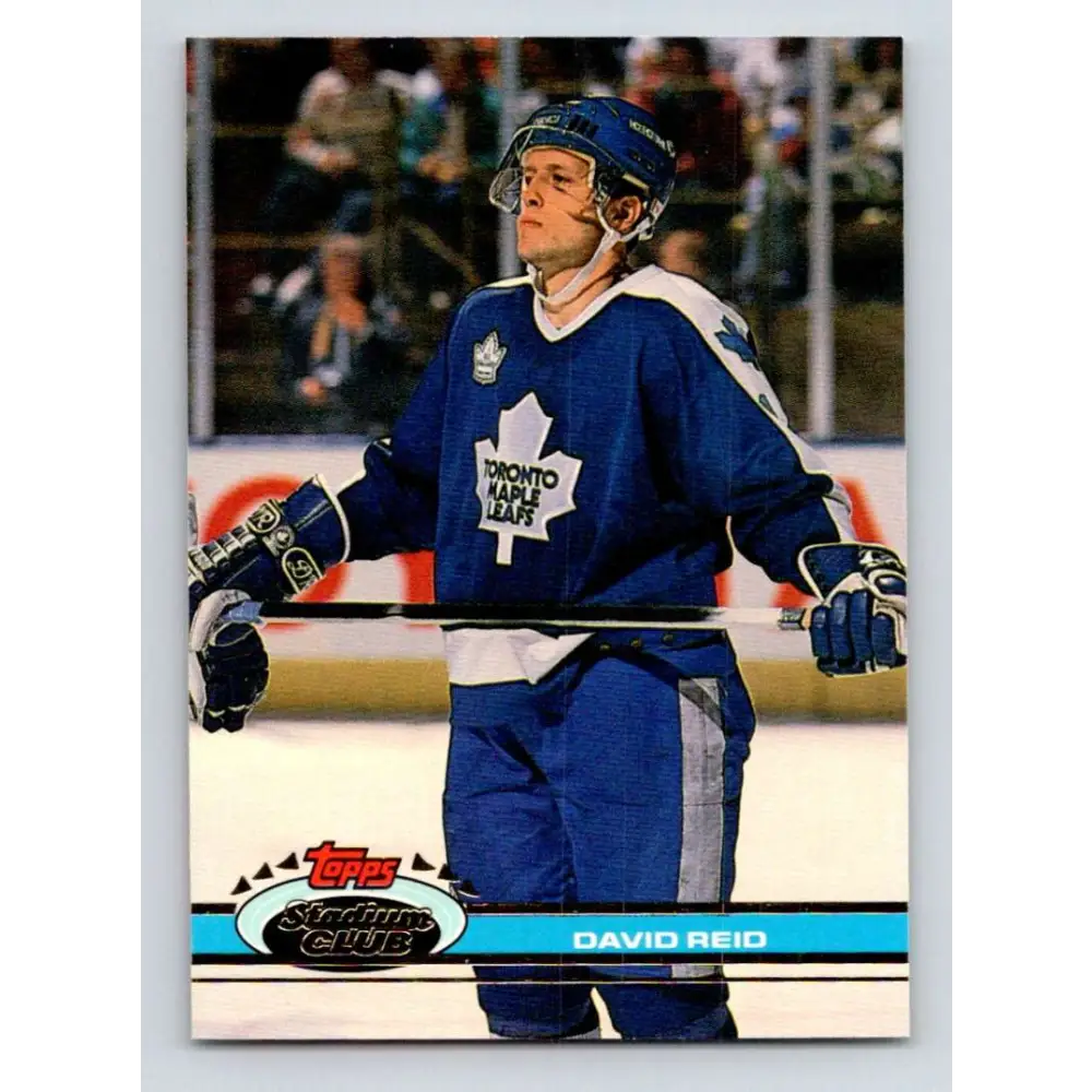 1991-92 Topps Stadium Club #78 David Reid NM-MT Toronto Maple Leafs Hockey Card Image 1