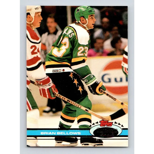 1991-92 Topps Stadium Club #87 Brian Bellows NM-MT Minnesota North Stars Hockey Card Image 1