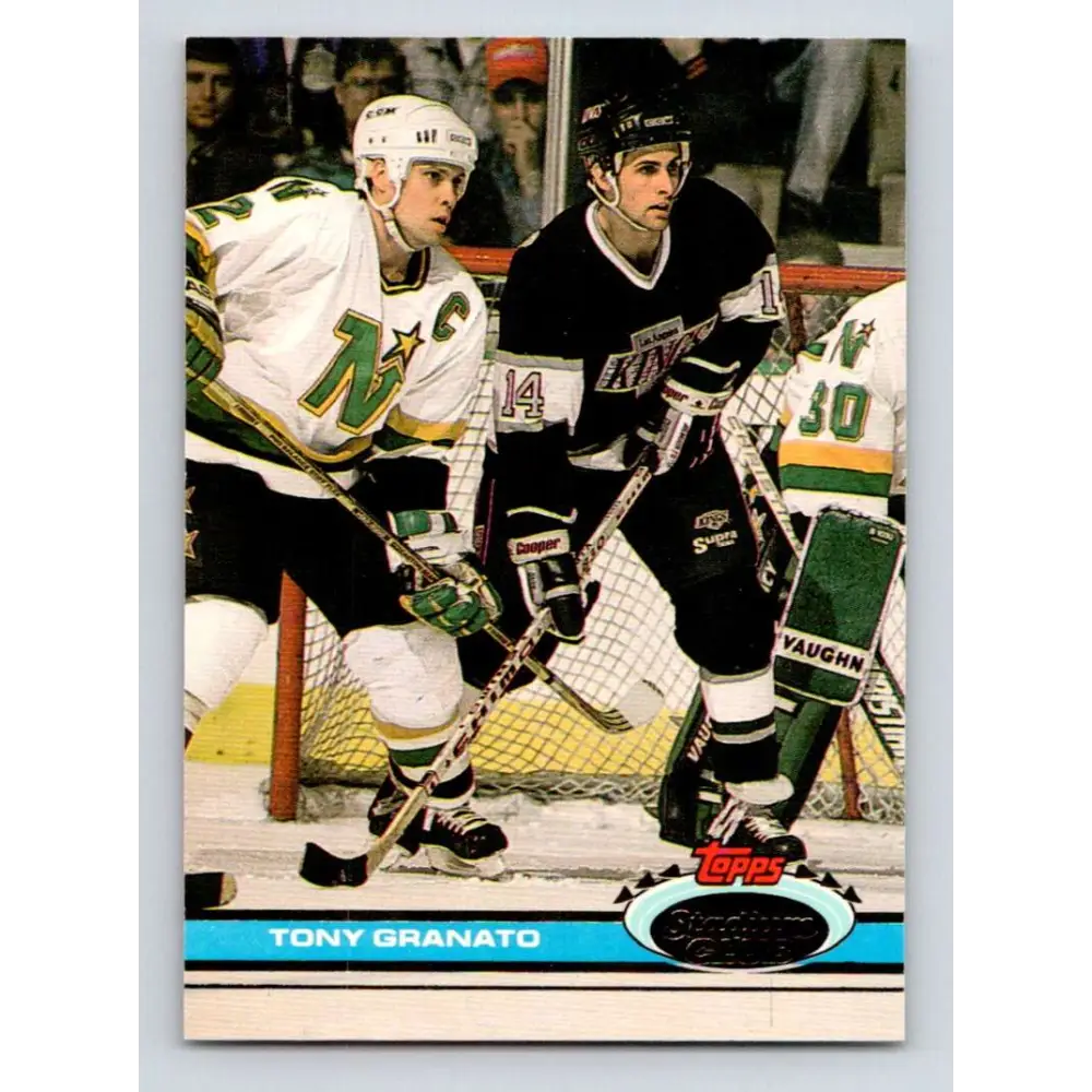 1991-92 Topps Stadium Club #97 Tony Granato NM-MT Los Angeles Kings Hockey Card Image 1