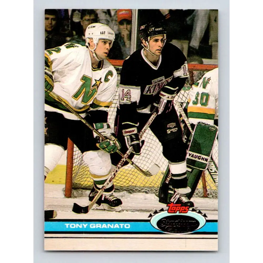 1991-92 Topps Stadium Club #97 Tony Granato NM-MT Los Angeles Kings Hockey Card Image 1