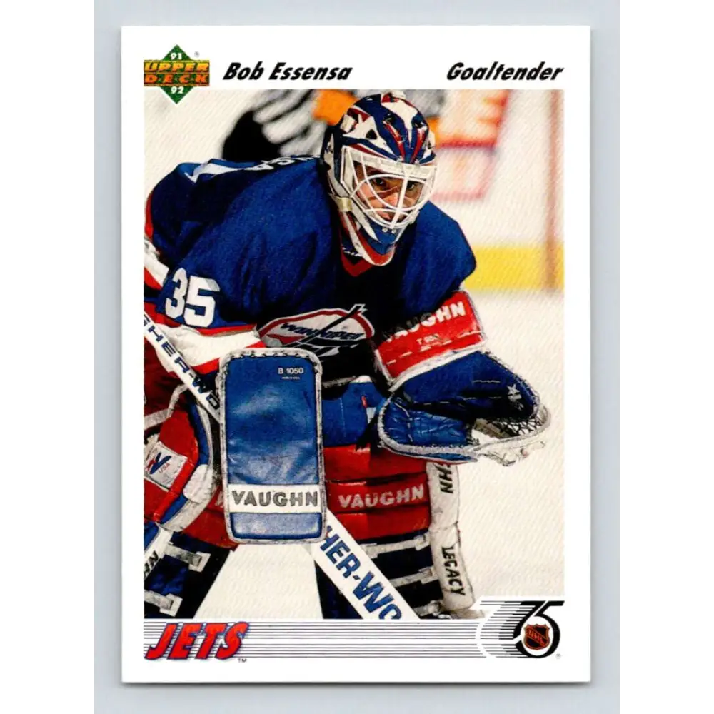 1991-92 Upper Deck #101 Bob Essensa NM-MT Winnipeg Jets Hockey Card Image 1