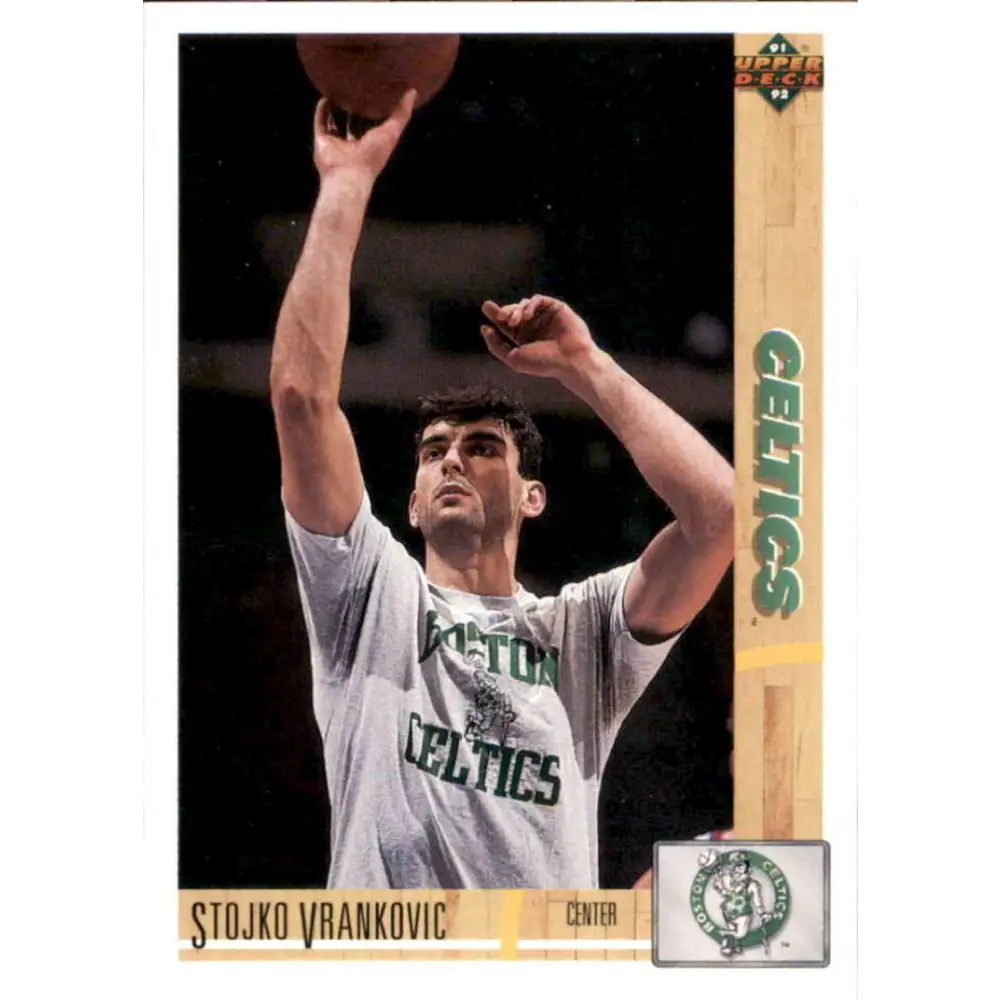 1991-92 Upper Deck #103 Stojko Vrankovic NM-MT Boston Celtics Basketball Card Image 1