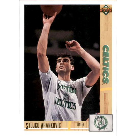 1991-92 Upper Deck #103 Stojko Vrankovic NM-MT Boston Celtics Basketball Card Image 1