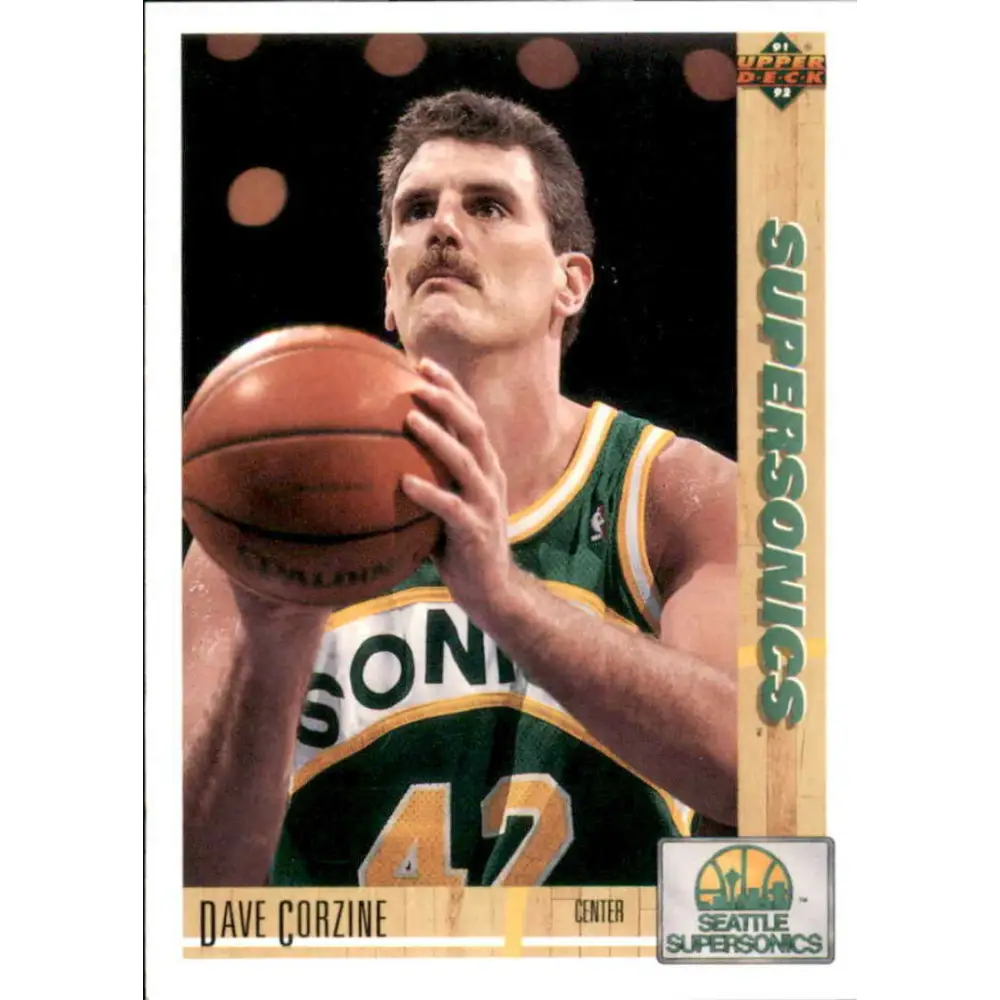 1991-92 Upper Deck #106 Dave Corzine NM-MT Seattle SuperSonics Basketball Card Image 1