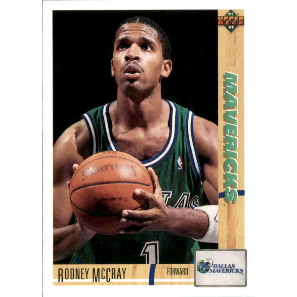 1991-92 Upper Deck #109 Rodney McCray NM-MT Dallas Mavericks Basketball Card Image 1