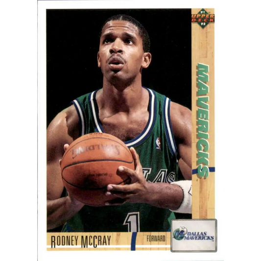 1991-92 Upper Deck #109 Rodney McCray NM-MT Dallas Mavericks Basketball Card Image 1