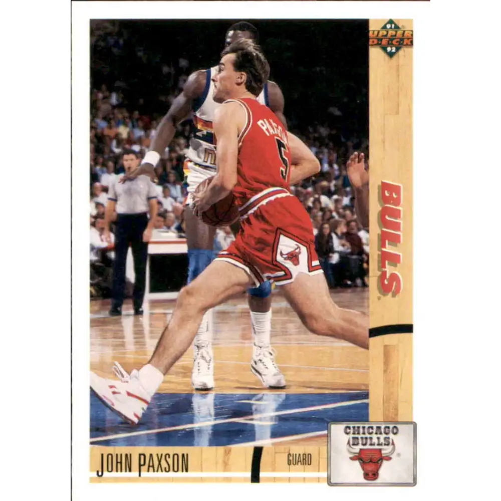 1991-92 Upper Deck #117 John Paxson NM-MT Chicago Bulls Basketball Card Image 1
