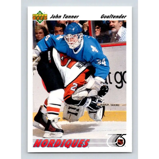 1991-92 Upper Deck #119 John Tanner NM-MT Hockey Card Image 1