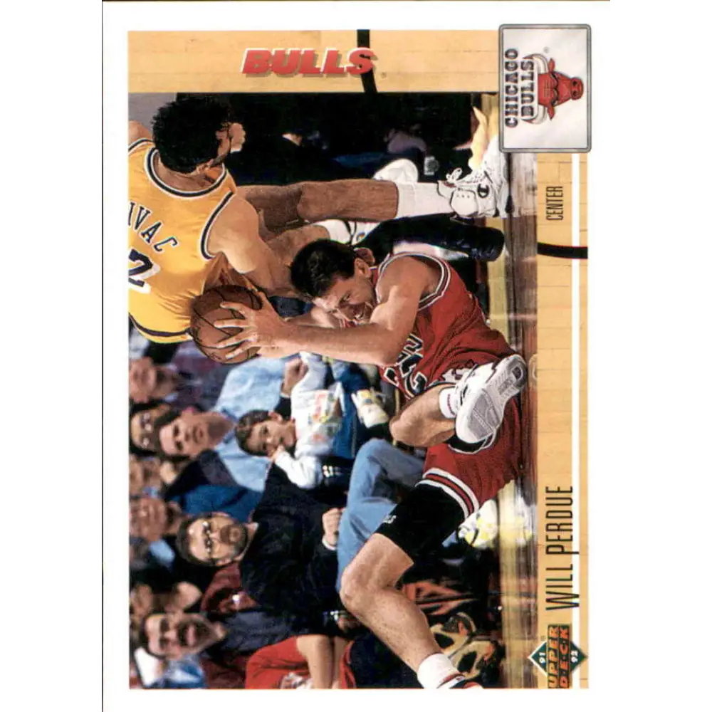 1991-92 Upper Deck #120 Will Perdue NM-MT Chicago Bulls Basketball Card Image 1