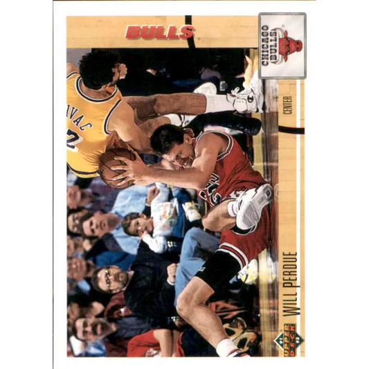1991-92 Upper Deck #120 Will Perdue NM-MT Chicago Bulls Basketball Card Image 1