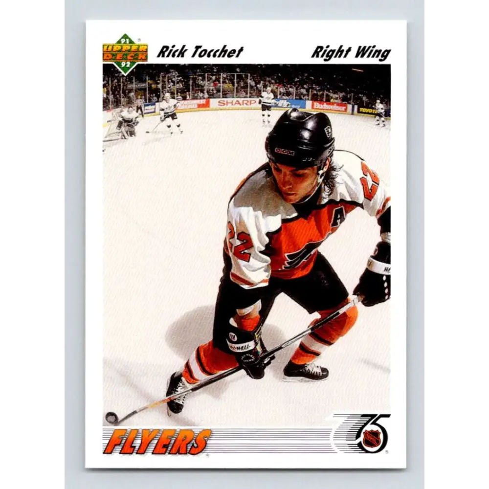 1991-92 Upper Deck #122 Rick Tocchet NM-MT Hockey Card Image 1