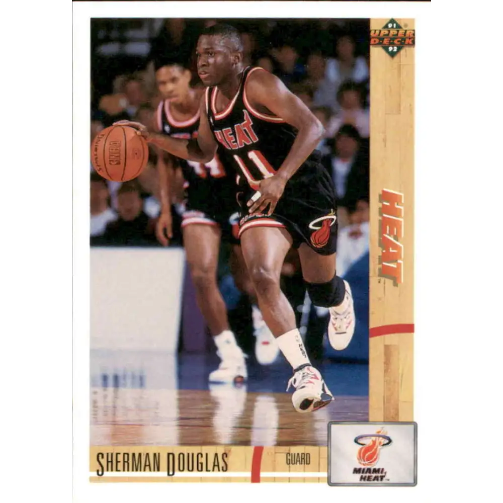 1991-92 Upper Deck #122 Sherman Douglas NM-MT Miami Heat Basketball Card Image 1