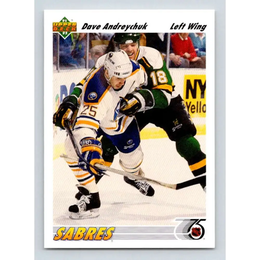 1991-92 Upper Deck #124 Dave Andreychuk NM-MT Buffalo Sabres Hockey Card Image 1