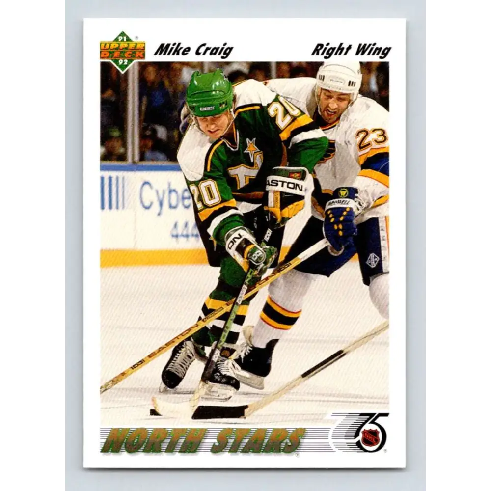 1991-92 Upper Deck #125 Mike Craig NM-MT Minnesota North Stars Hockey Card Image 1