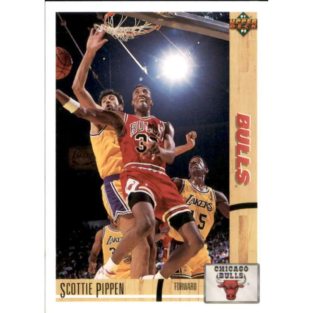 1991-92 Upper Deck #125 Scottie Pippen NM-MT Chicago Bulls Basketball Card Image 1