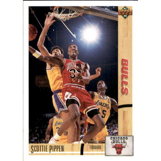 1991-92 Upper Deck #125 Scottie Pippen NM-MT Chicago Bulls Basketball Card Image 1