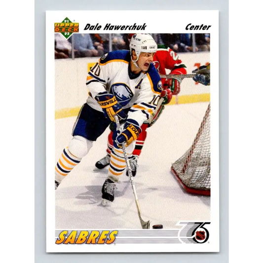 1991-92 Upper Deck #126 Dale Hawerchuk NM-MT Hockey Card Image 1