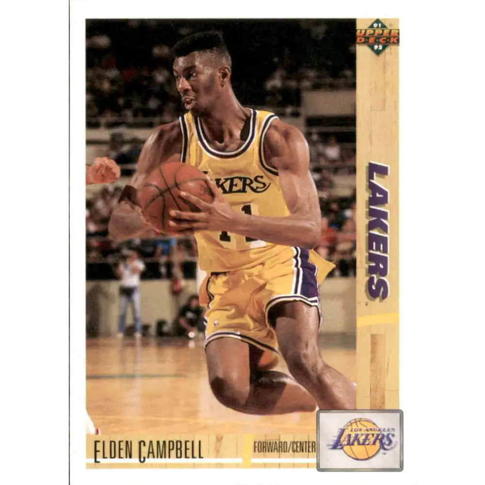 1991-92 Upper Deck #126 Elden Campbell NM-MT Los Angeles Lakers Basketball Card Image 1