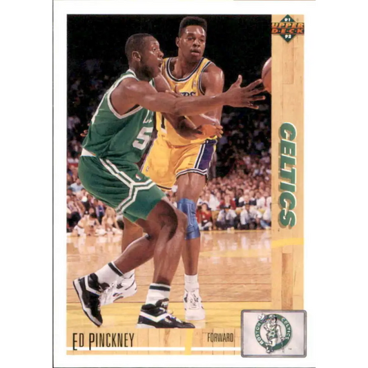 1991-92 Upper Deck #129 Ed Pinckney NM-MT Boston Celtics Basketball Card Image 1