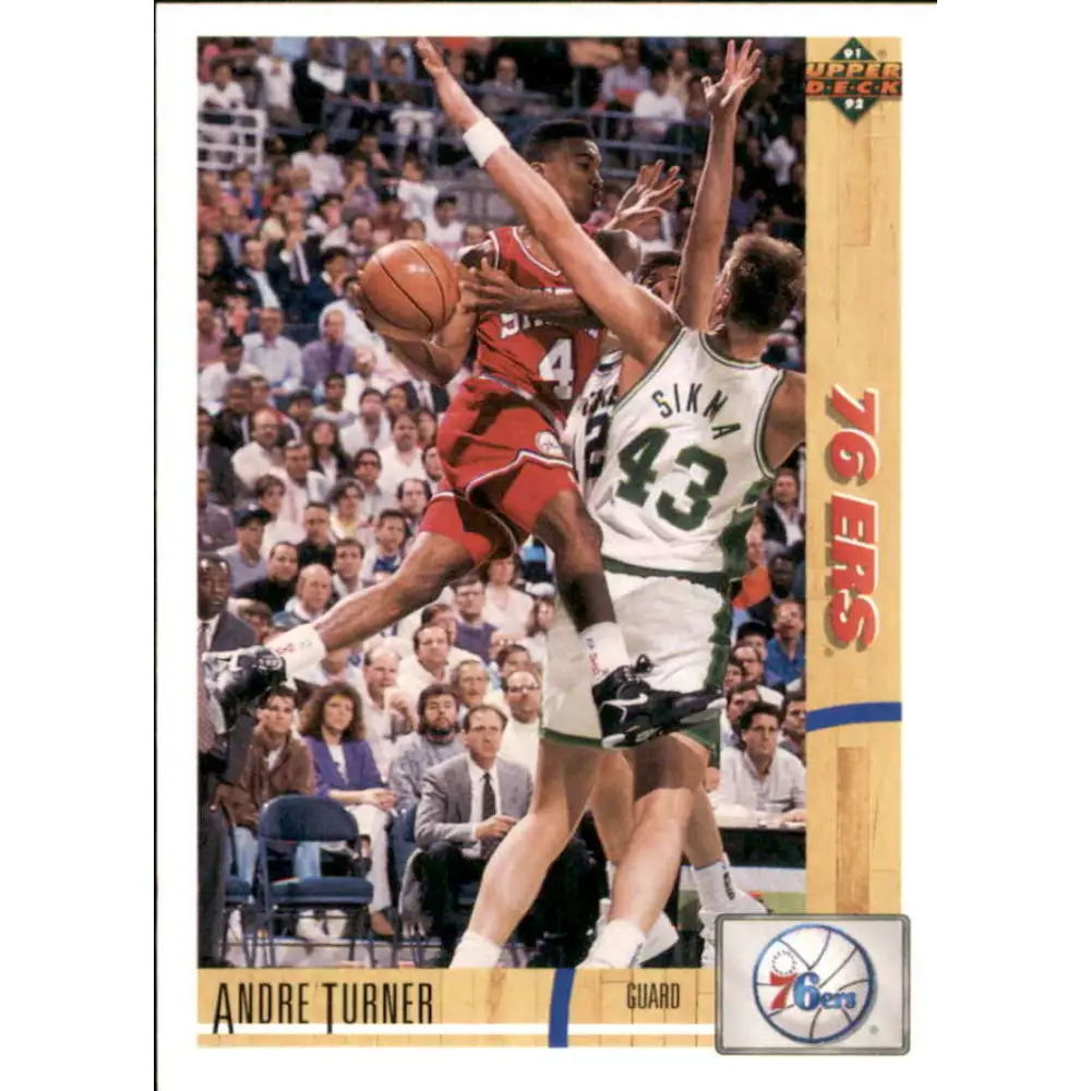 1991-92 Upper Deck #134 Andre Turner NM-MT Washington Bullets Basketball Card Image 1