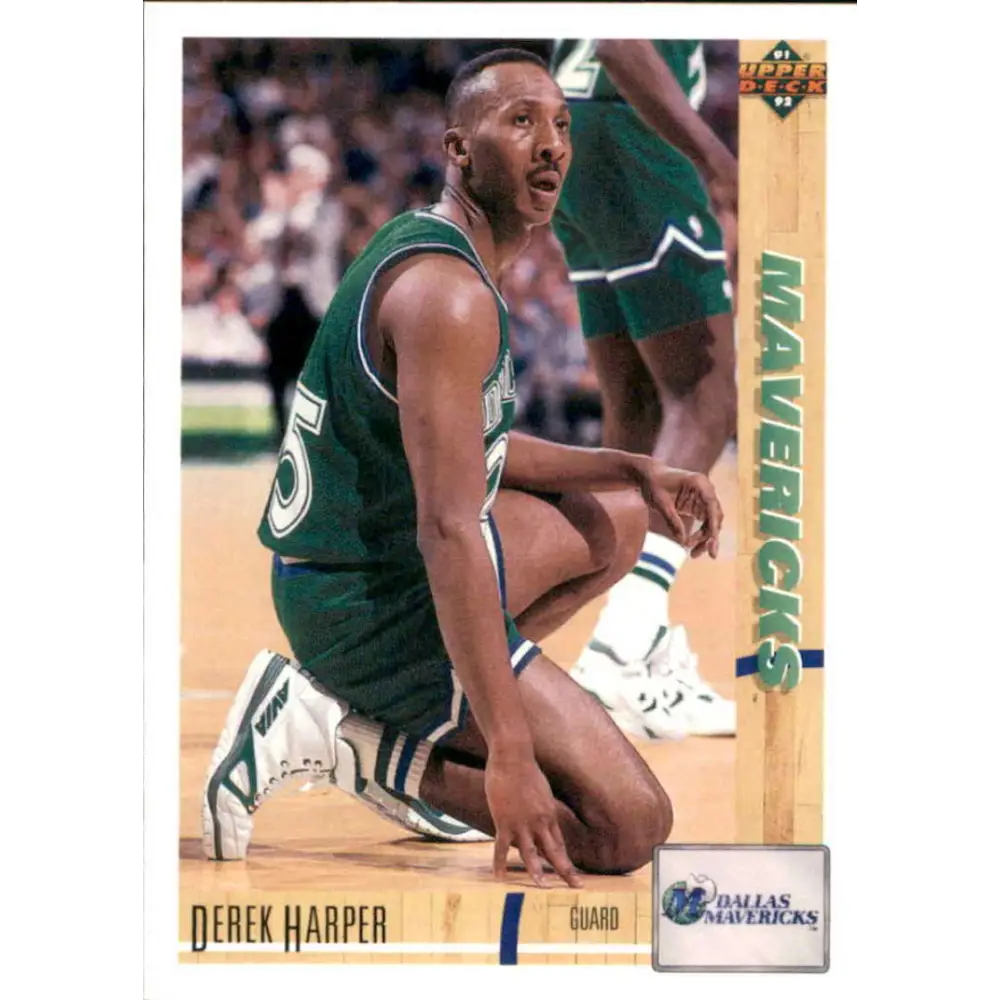 1991-92 Upper Deck #137 Derek Harper NM-MT Dallas Mavericks Basketball Card Image 1