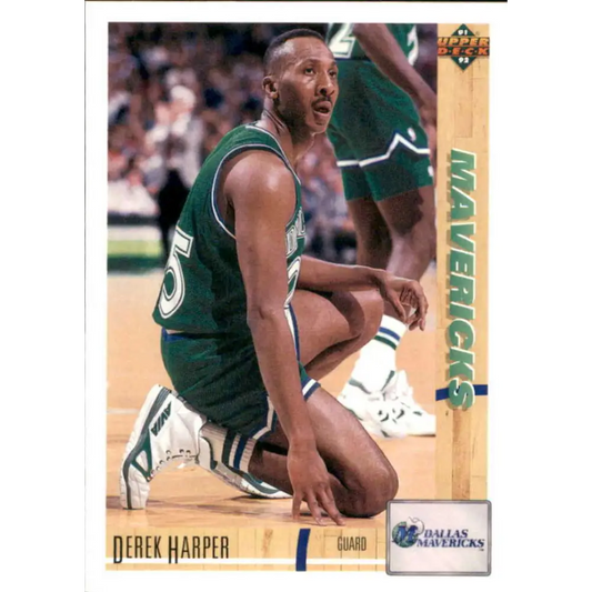 1991-92 Upper Deck #137 Derek Harper NM-MT Dallas Mavericks Basketball Card Image 1