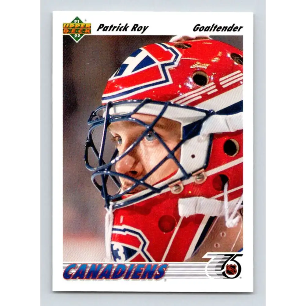1991-92 Upper Deck #137 Patrick Roy NM-MT Hockey Card Image 1