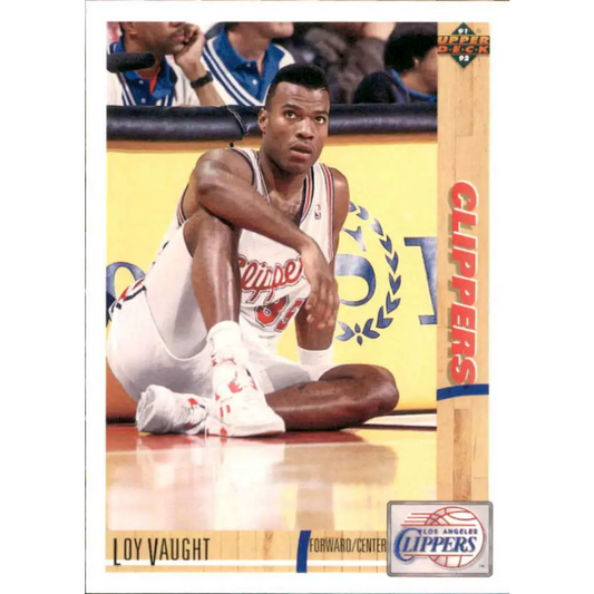 1991-92 Upper Deck #138 Loy Vaught NM-MT Los Angeles Clippers Basketball Card Image 1