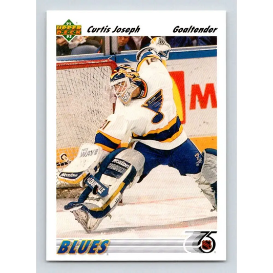 1991-92 Upper Deck #139 Curtis Joseph NM-MT Hockey Card Image 1