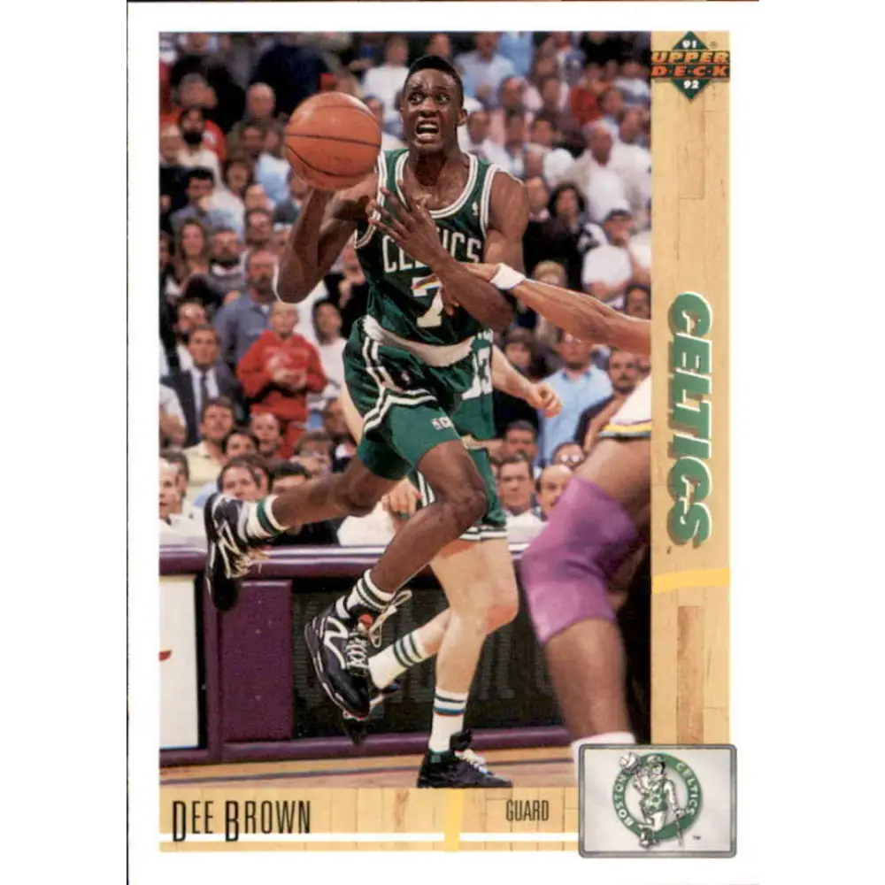 1991-92 Upper Deck #143 Dee Brown NM-MT Boston Celtics Basketball Card Image 1
