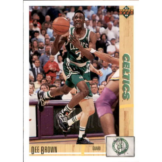 1991-92 Upper Deck #143 Dee Brown NM-MT Boston Celtics Basketball Card Image 1