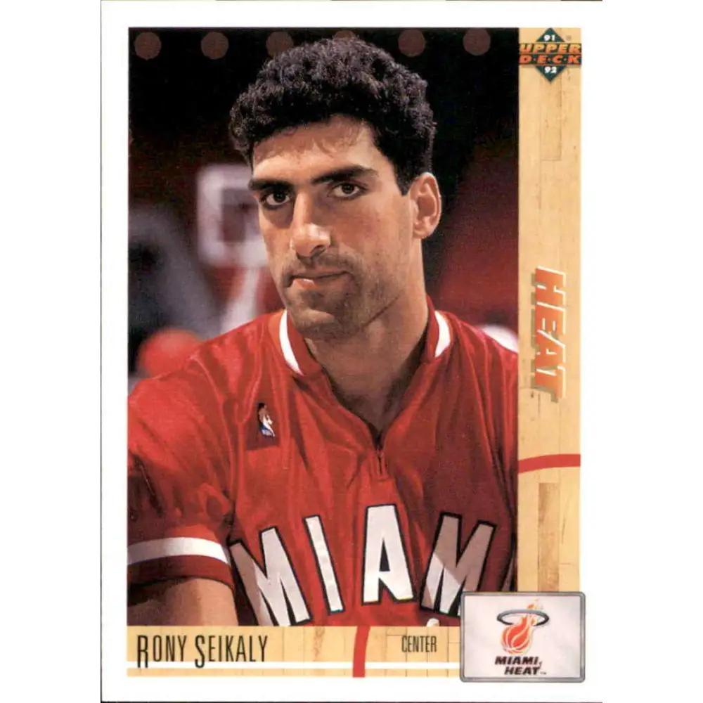 1991-92 Upper Deck #145 Rony Seikaly NM-MT Miami Heat Basketball Card Image 1
